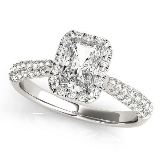 Emerald Cut Engagement Ring M51012-E-10X8