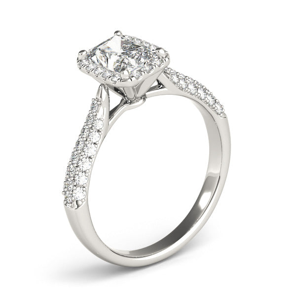 Emerald Cut Engagement Ring M51012-E-10X8