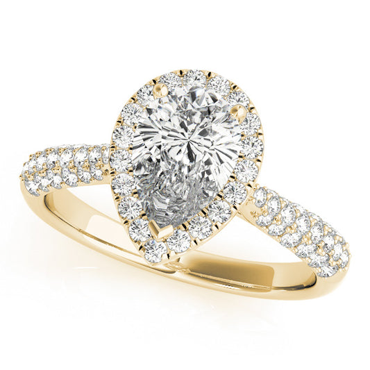 Pear Engagement Ring M51014-E-10.5X7