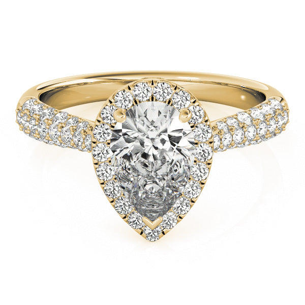 Pear Engagement Ring M51014-E-9.5X6.5