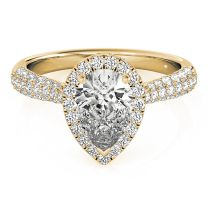 Pear Engagement Ring M51014-E-9.5X6.5