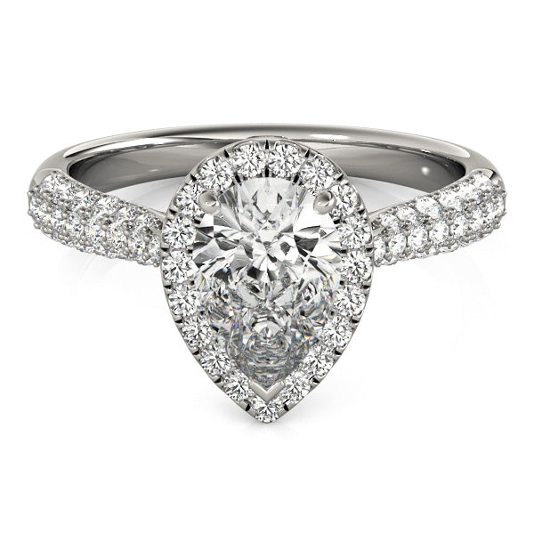 Pear Engagement Ring M51014-E-9.5X6.5