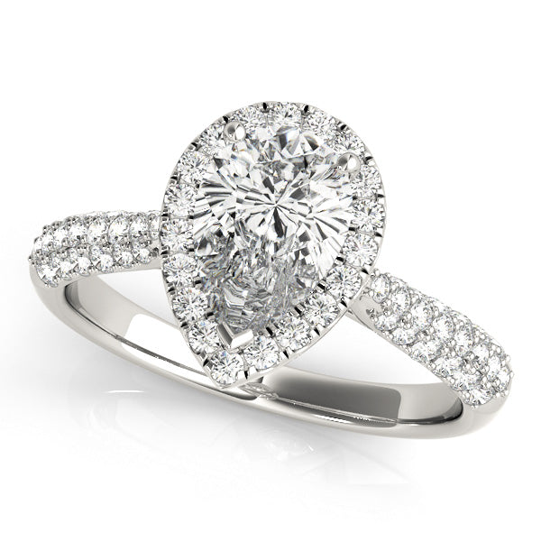 Pear Engagement Ring M51014-E-9.5X6.5