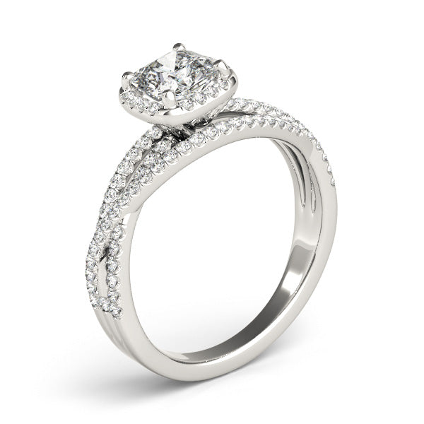 Cushion Engagement Ring M51021-E-6