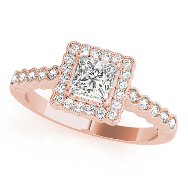 Cushion Engagement Ring M51024-E