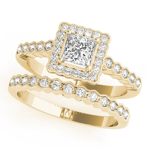 Cushion Engagement Ring M51024-E