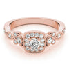 Load image into Gallery viewer, Round Engagement Ring M51033-E-1/2
