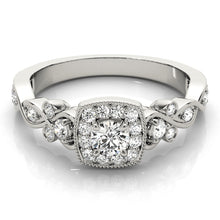 Load image into Gallery viewer, Round Engagement Ring M51033-E-1/4
