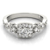 Load image into Gallery viewer, Round Engagement Ring M51033-E-1/2
