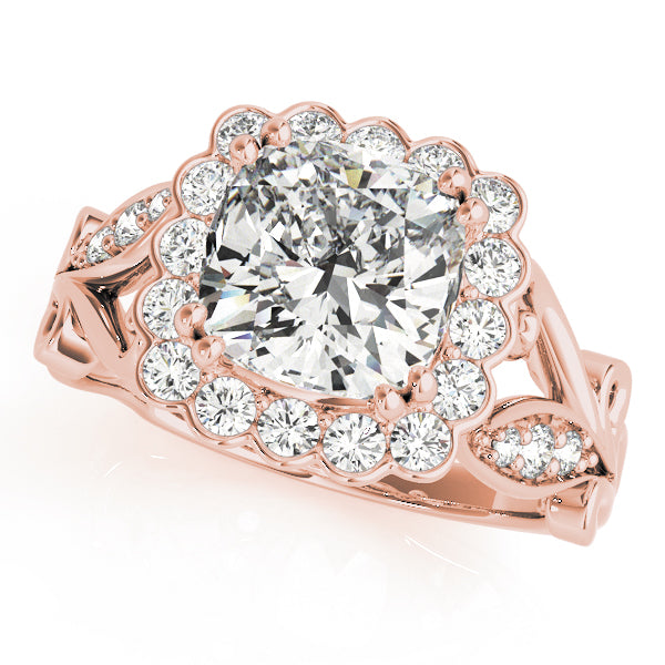 Cushion Engagement Ring M51049-E