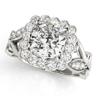 Cushion Engagement Ring M51049-E