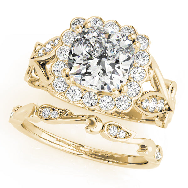 Cushion Engagement Ring M51049-E