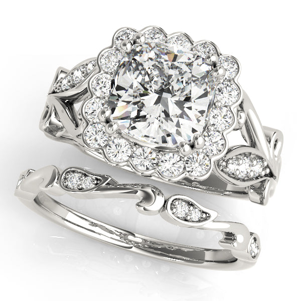 Cushion Engagement Ring M51049-E