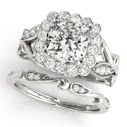 Cushion Engagement Ring M51049-E