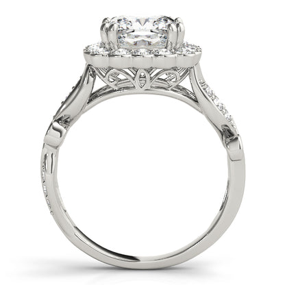 Cushion Engagement Ring M51049-E