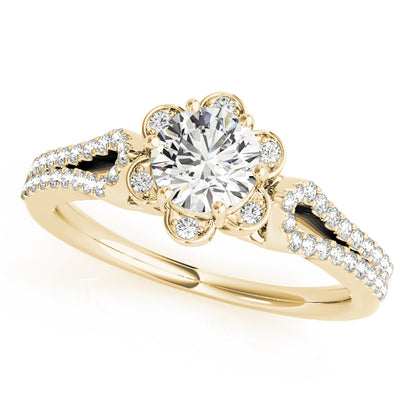 Round Engagement Ring M51069-E-3/4