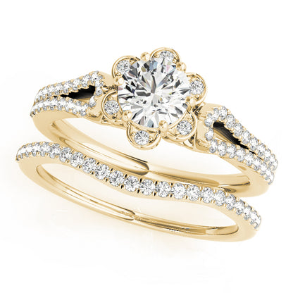 Round Engagement Ring M51069-E-1/2