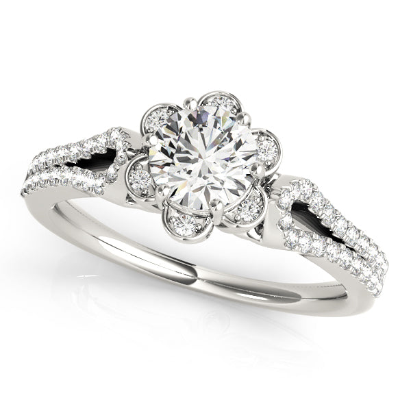 Round Engagement Ring M51069-E-3/4