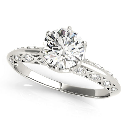 Round Engagement Ring M51071-E-1/2