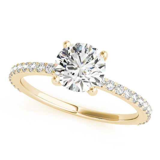 Round Engagement Ring M51102-E-1