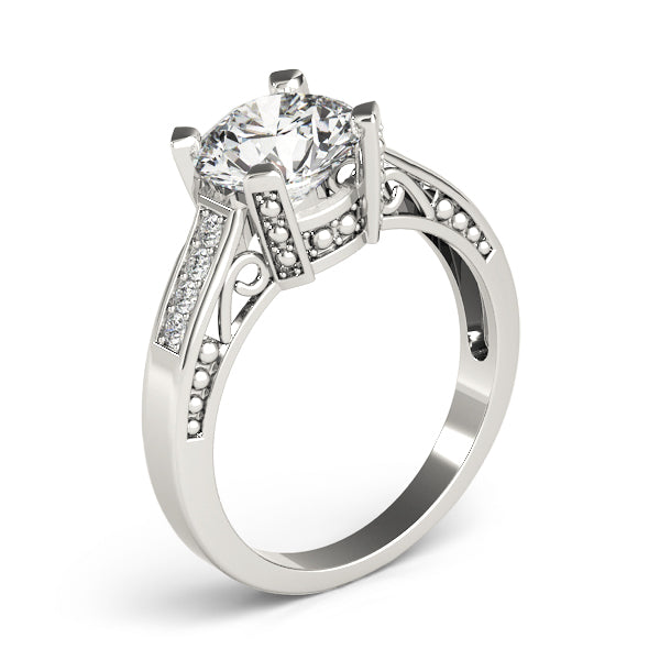 Round Engagement Ring M82495