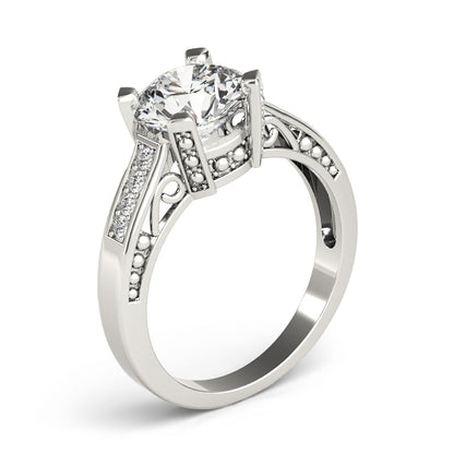 Round Engagement Ring M82495