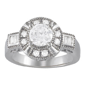 Round Engagement Ring M82613-6.5