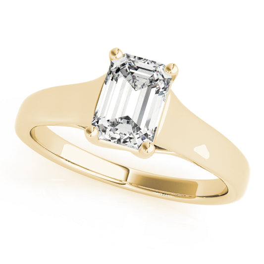 Emerald Cut Engagement Ring M82654-1