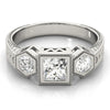 Load image into Gallery viewer, Square Engagement Ring M82922-2
