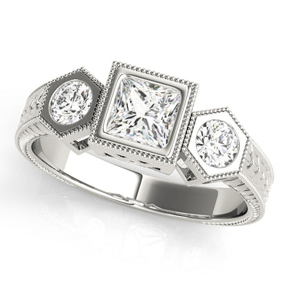 Square Engagement Ring M82922-2
