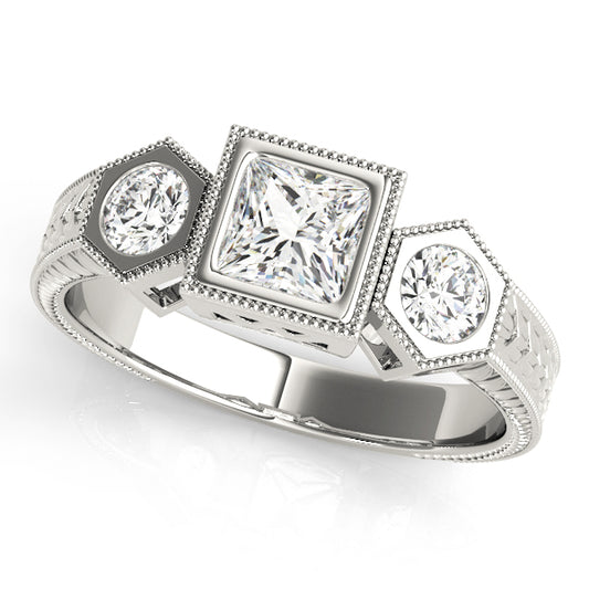 Square Engagement Ring M82922-2
