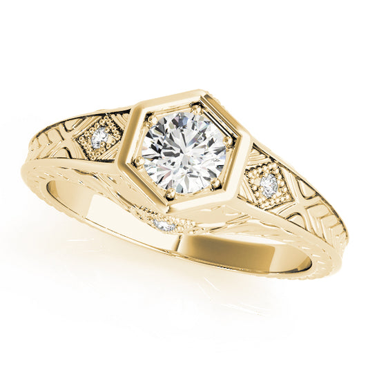 Round Engagement Ring M83377-3/8