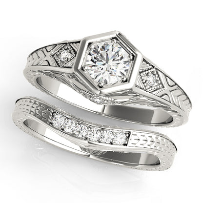 Round Engagement Ring M83377-3/8