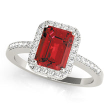 Load image into Gallery viewer, Emerald Cut Engagement Ring M83495-14X10
