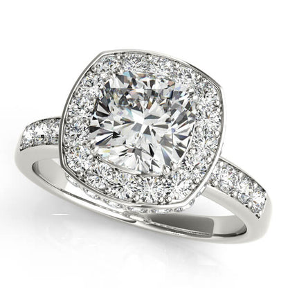 Cushion Engagement Ring M83502-8