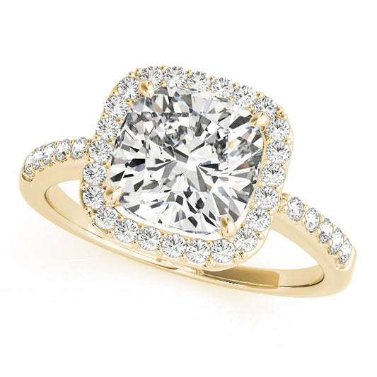 Cushion Engagement Ring M83503-4