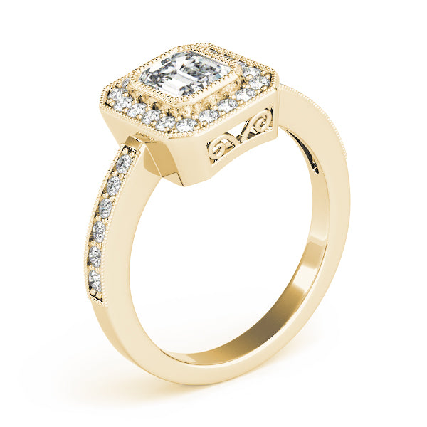 Emerald Cut Engagement Ring M83650-B