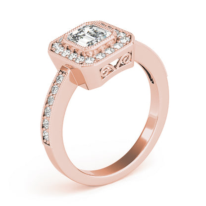 Emerald Cut Engagement Ring M83650-B