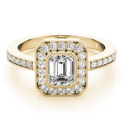 Emerald Cut Engagement Ring M83650-B