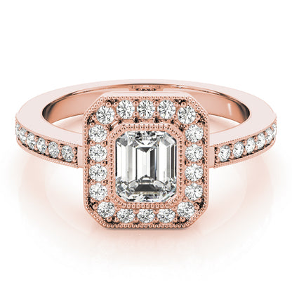 Emerald Cut Engagement Ring M83650-B