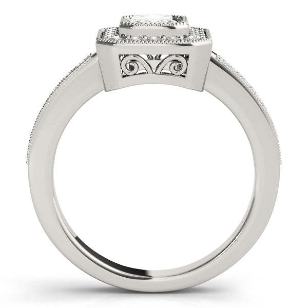 Emerald Cut Engagement Ring M83650-B