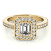 Load image into Gallery viewer, Emerald Cut Engagement Ring M83650-B
