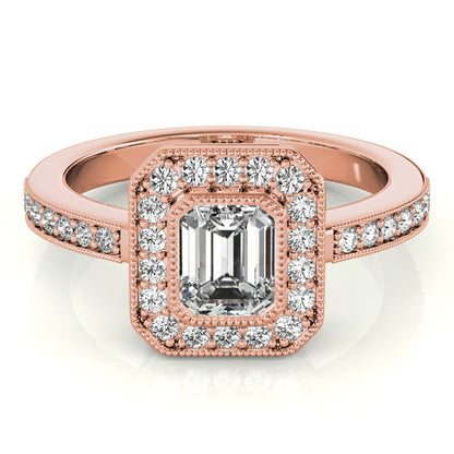 Emerald Cut Engagement Ring M83650-B