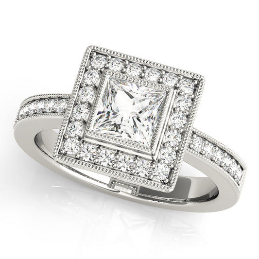 Square Engagement Ring M83651