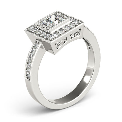 Square Engagement Ring M83651