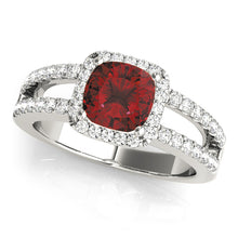Load image into Gallery viewer, Square Engagement Ring M84051-7

