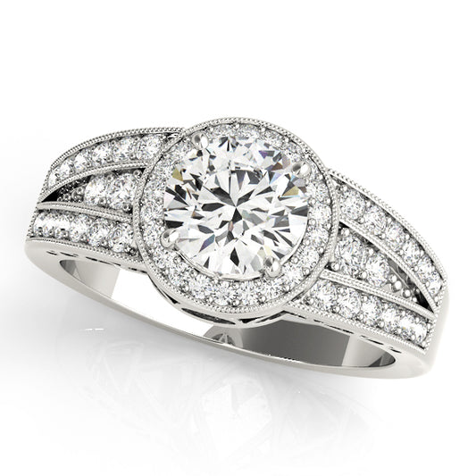 Round Engagement Ring M84059