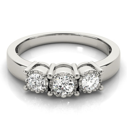 Round Engagement Ring M84142-1/3