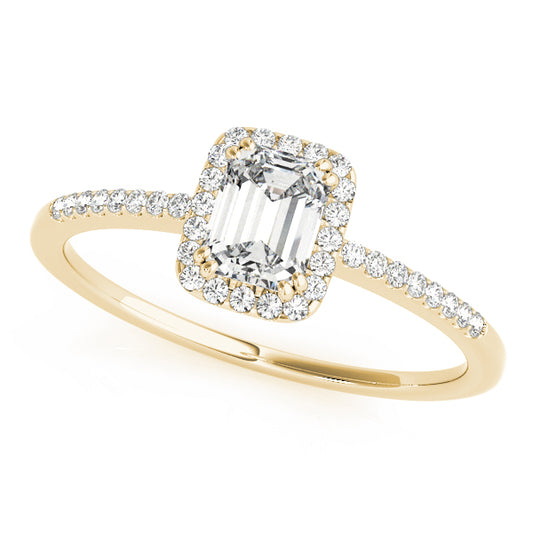 Emerald Cut Engagement Ring M84373-1