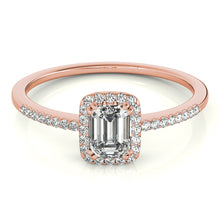 Load image into Gallery viewer, Emerald Cut Engagement Ring M84373-1
